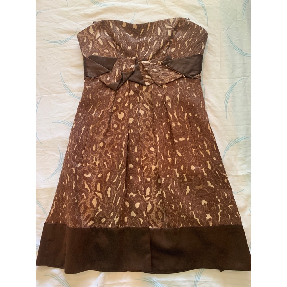 Strapless BCBG cocktail dress with pockets